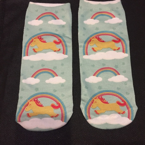 Kathrono Accessories - 🌈 🦄 Awesome Unicorn rainbow cloud novelty socks